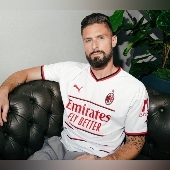 Puma Authentic AC Milan 2022 2023 Soccer White Jersey Men’s Sz: XL - Picture 3 of 8